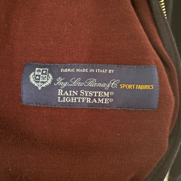 Eleventy Milano Loro Piana Sport Fabric Paneled Retro Track Jacket Hoodie Small - Picture 5 of 8